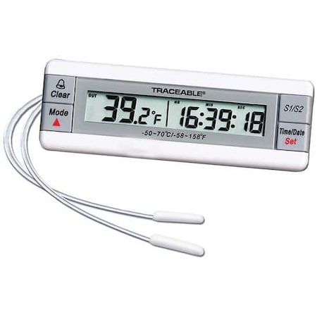 Digi-Sense Traceable Two-Channel Digital Thermomete 94460-61